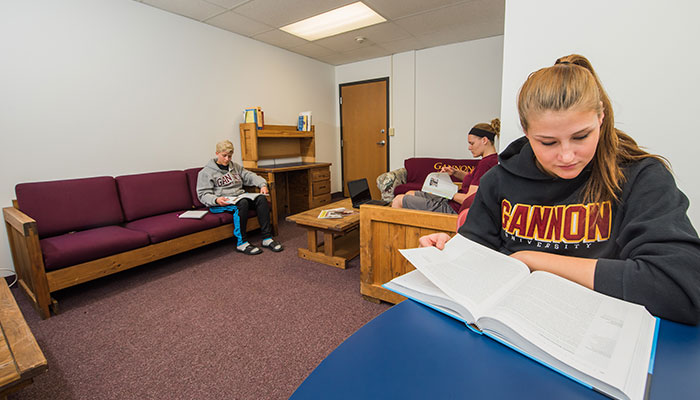 Students in Residence Hall Room